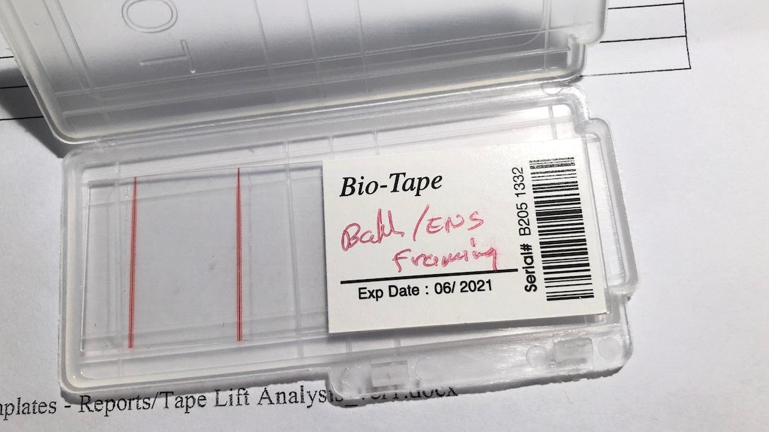 Set of 4 Bio-Tape Surface Lifts with Lab Analysis